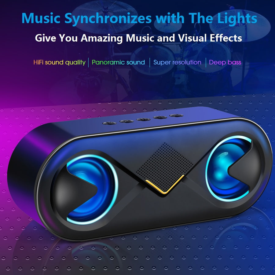 3D Stereo Sound Bluetooth Speaker - AudioSoundStore