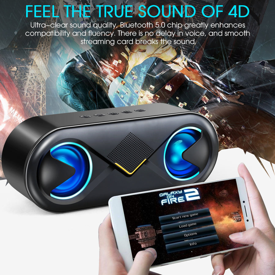 3D Stereo Sound Bluetooth Speaker - AudioSoundStore