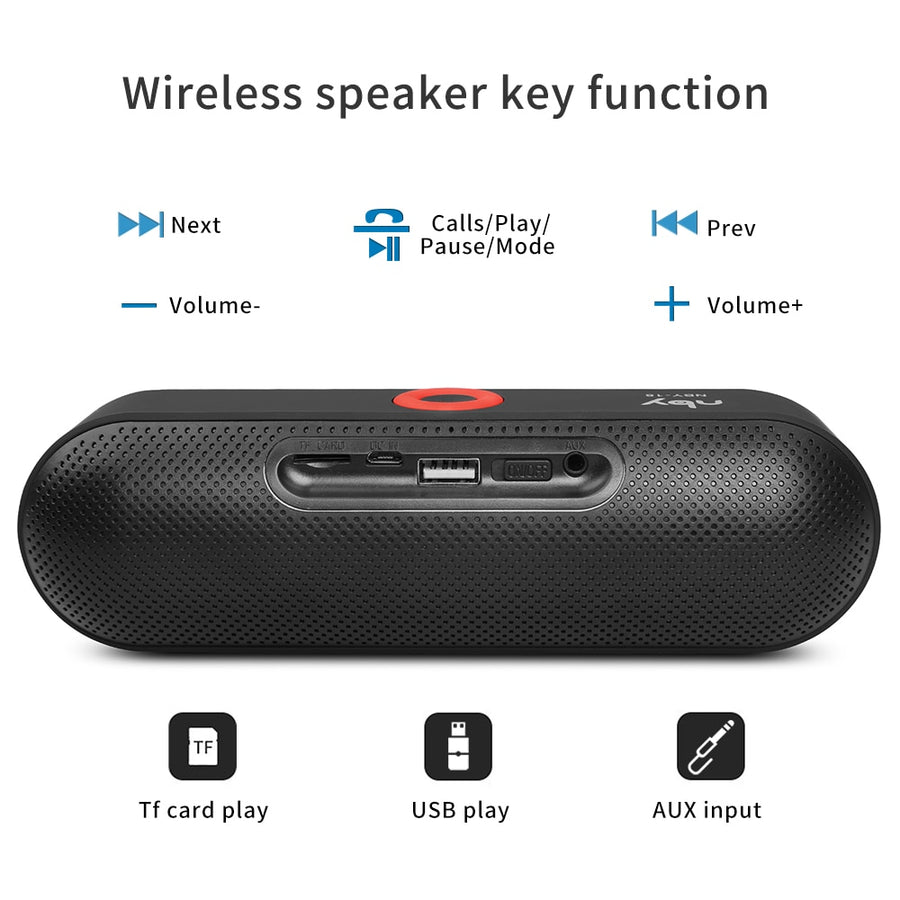 Bluetooth Dual Driver Loudspeaker With Mic - AudioSoundStore